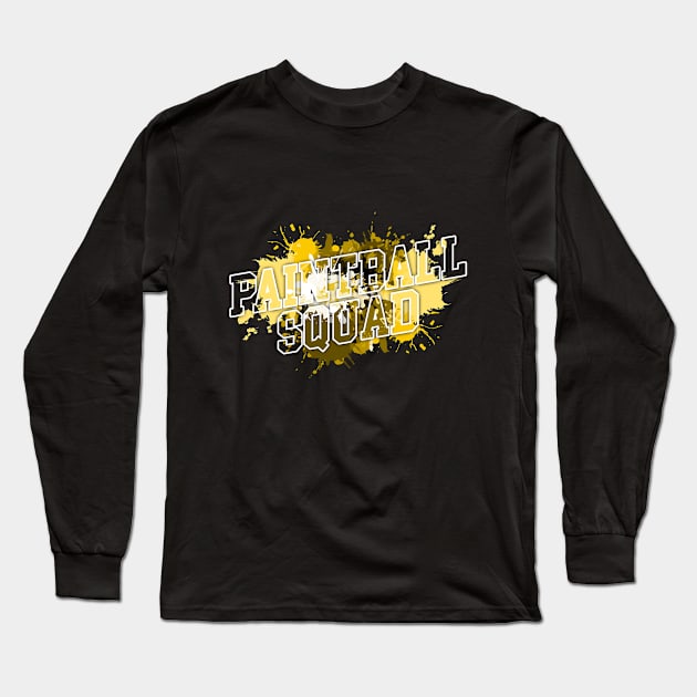 Matching Paintball T-Shirt Cool Fun Sports Game Team Shirt Long Sleeve T-Shirt by warpartdesignstudio